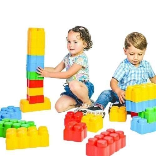 Imagem de Brinquedo Blocos Montar 20 Peças Sacolão Big Block Big Star