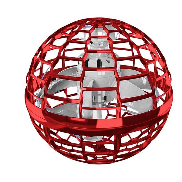 Imagem de Brinquedo Bola Drone Flutua Manobras Radicais Fly Nova Vermelho Polibrinq