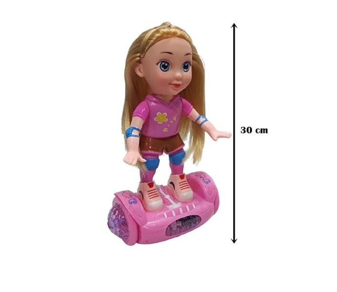 Imagem de Brinquedo Boneca Bate E Volta Patim Roller Brinquedo Meninas