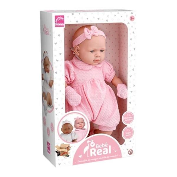 Imagem de Brinquedo Boneca Bebê Real Reborn Com Certidão Realista 48Cm