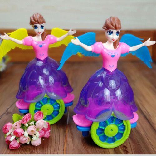 Imagem de Brinquedo Boneca Com Asas Que Dança Bailarina Meninas Som Luz Festa Delicada