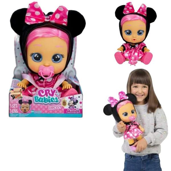 Imagem de Brinquedo Boneca Cry Babies Minnie Chora Lágrimas De Verdade