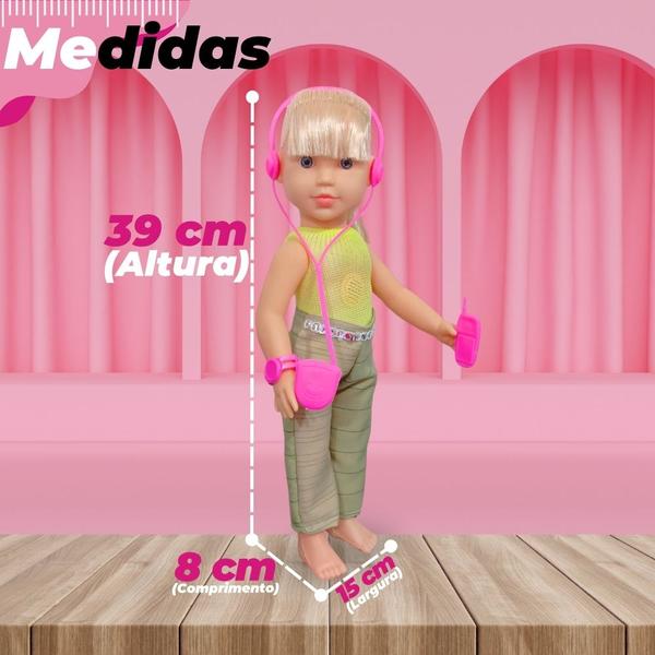 Imagem de Brinquedo Boneca Infantil Fala Frases Rhanya Com  Acessórios