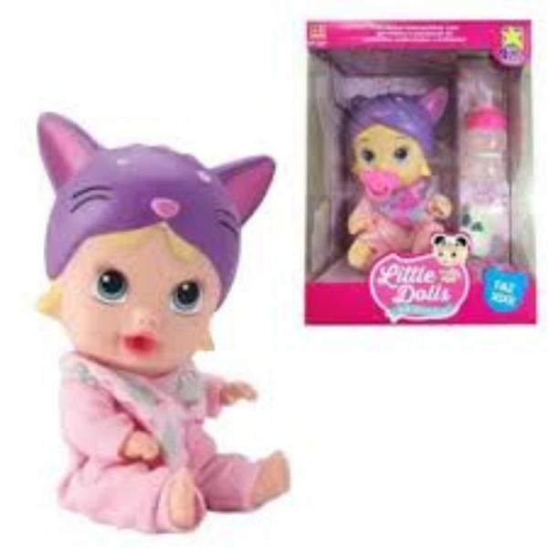 Imagem de Brinquedo Boneca menina little dolls soninho bebê faz xixi