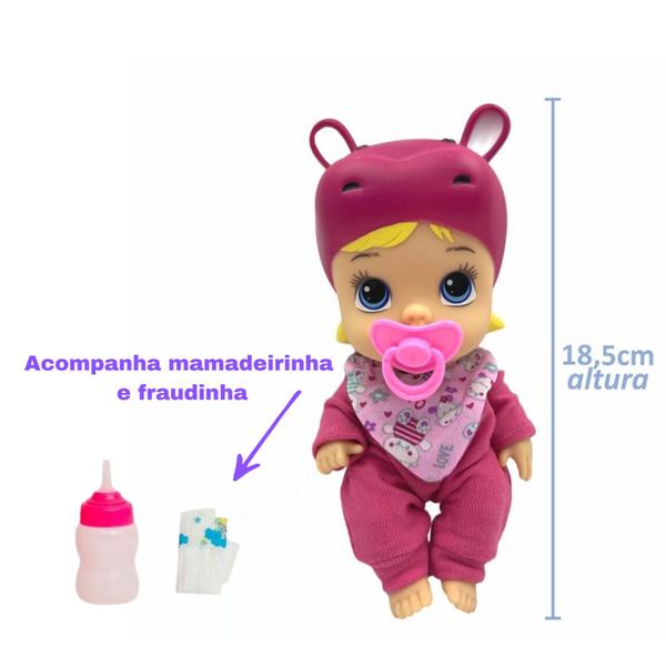 Imagem de Brinquedo Boneca menina little dolls soninho bebê faz xixi