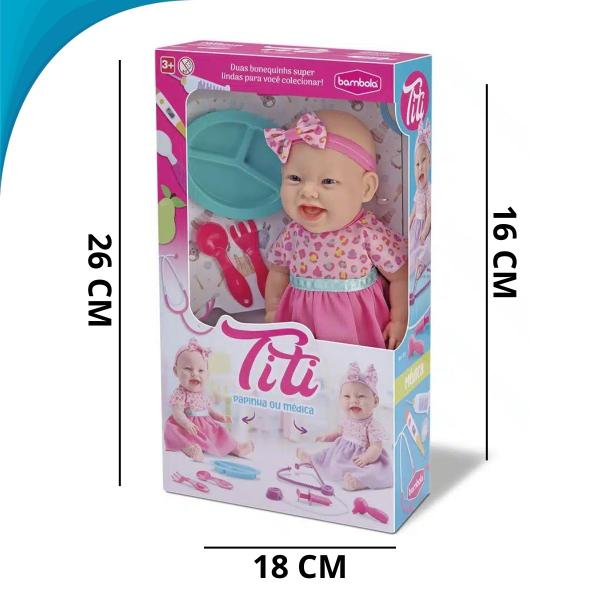Brinquedo Boneca Titi Papinha De Pelúcia Presente De Aniversário - Zonne Imagem de Brinquedo Boneca Titi Papinha De Pelúcia Presente De Aniversário