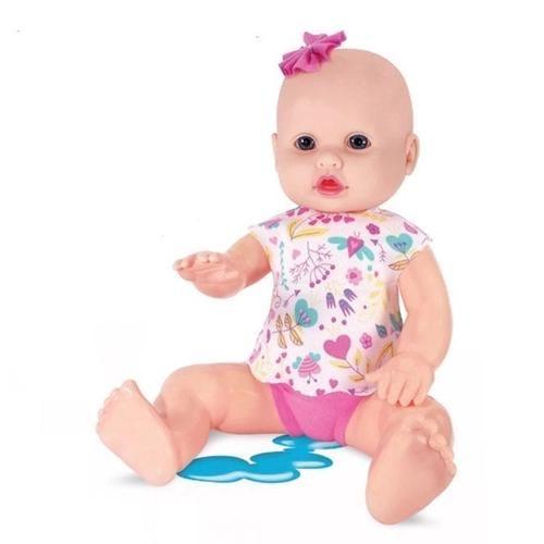 Imagem de Brinquedo Boneca Xixi Neném Com Mamadeira Fralda Acessórios