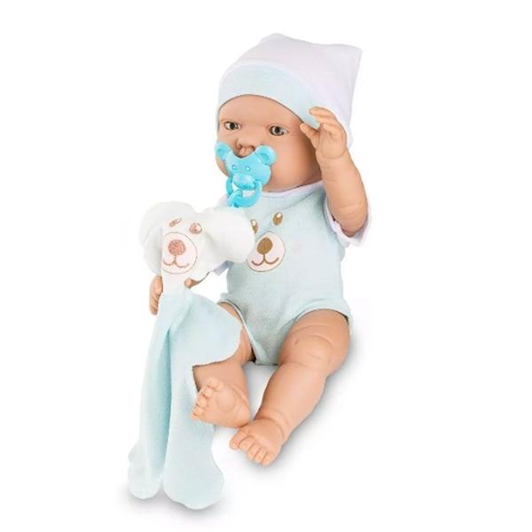 Imagem de Brinquedo Boneco Bebezinho Real Newborn 34cm Menino Roma