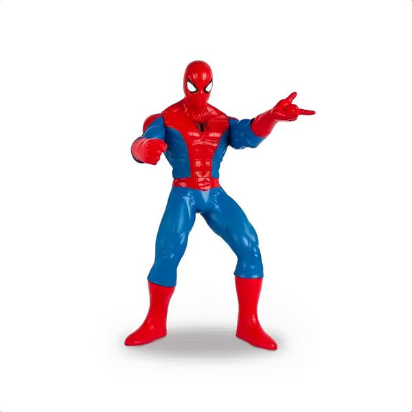 Imagem de Brinquedo Boneco Homem Aranha 45Cm Articulado Infantil Revolution Material Resistente +3 anos Grande Mimo Toys - 0520