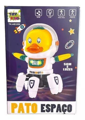 Imagem de Brinquedo Boneco Pato Dançante Astronauta Brinquedo Som E Luz