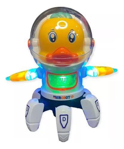 Brinquedo Boneco Pato Dançante Astronauta Brinquedo Som E Luz - toys Imagem de Brinquedo Boneco Pato Dançante Astronauta Brinquedo Som E Luz