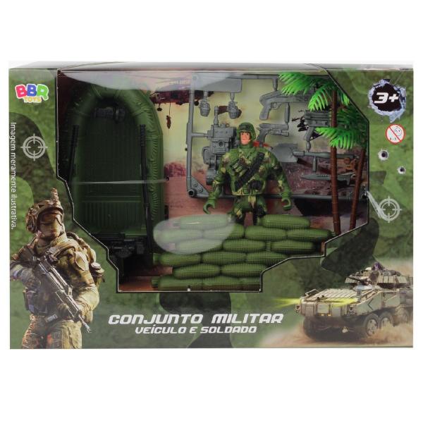 Imagem de Brinquedo Boneco Soldado Militar Barco Armas BBR Toys R3166