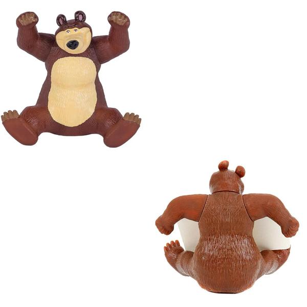 Imagem de Brinquedo Boneco Urso da Masha em Plástico Vinil 18 cm Serve como Suporte para Celular Cotiplas - 2466