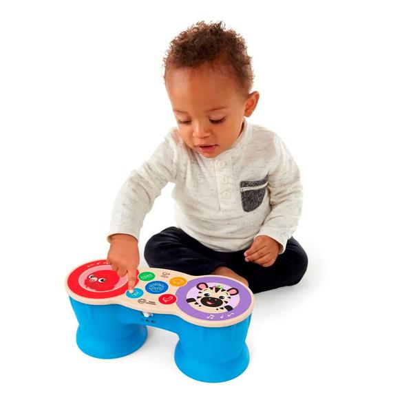 Imagem de Brinquedo Bongô Tambor Musical Colorido Infantil com Som - Magic Touch - Hape Xalingo