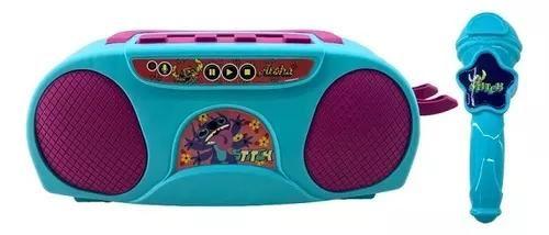 Brinquedo Boombox Karaoke Infantil Stitch - Candide 3271 Imagem de Brinquedo Boombox Karaoke Infantil Stitch - Candide 3271