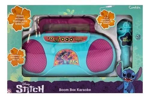 Brinquedo Boombox Karaoke Infantil Stitch - Candide 3271 Imagem de Brinquedo Boombox Karaoke Infantil Stitch - Candide 3271
