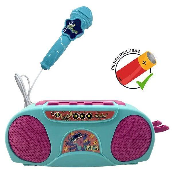 Imagem de Brinquedo Boombox Karaoke Infantil STITCH Candide