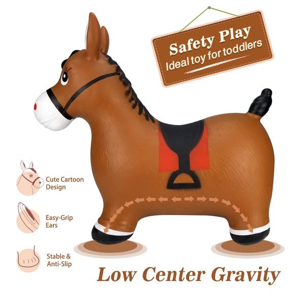 Imagem de Brinquedo Bouncy Horse Hopper INPANY para crianças de 2 a 4 anos