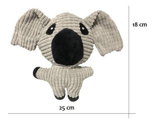 Imagem de Brinquedo Cachorro Pelúcia Pet Premium Ursinho Para Cães Cachorros Pequenos Pelúcia Canelada com Som