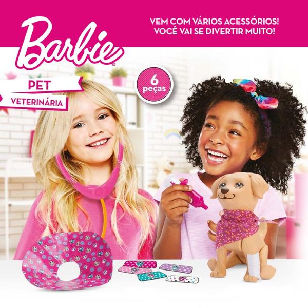 Imagem de Brinquedo Cachorro Pet Barbie Veterinária - Pupee