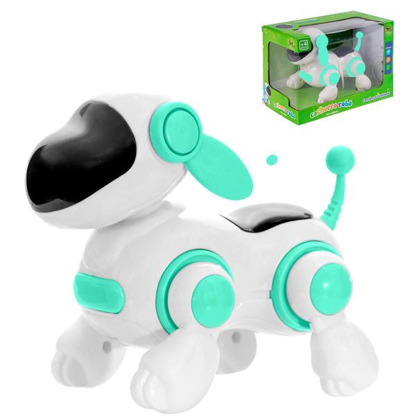 Imagem de Brinquedo Cachorro Robô Com Face Digital Infantil Verde