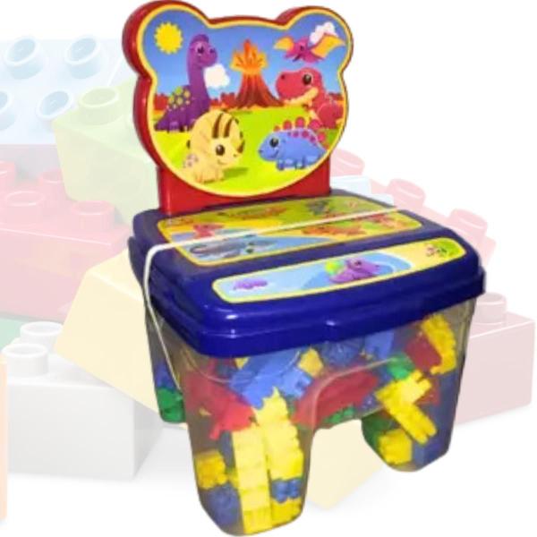 Imagem de Brinquedo Cadeira Infantil Toy Cadeirinha Com Blocos De Montar 160 Peças Menino Menina Escolha a Opção