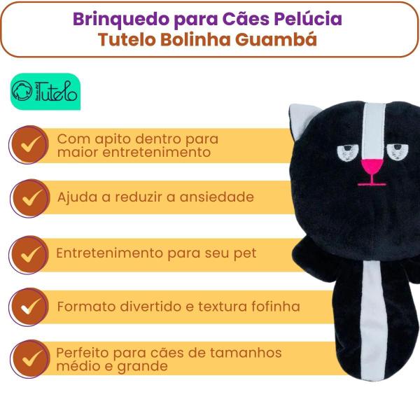 Imagem de Brinquedo Cães Pelúcia Tutelo Bolinha Gambá