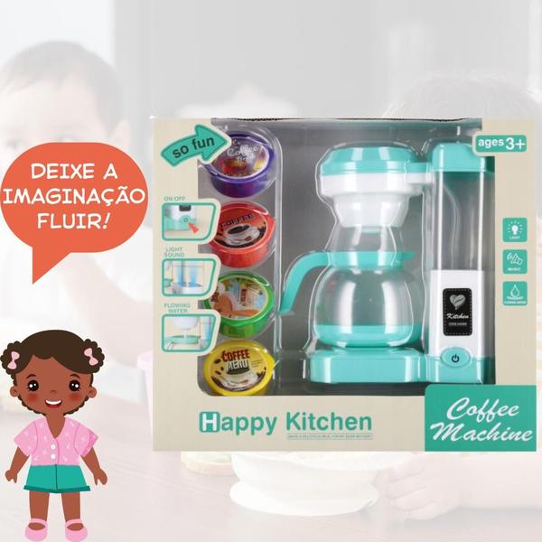 Imagem de Brinquedo Cafeteira c Capsulas Luz e Som Happy Kitchen