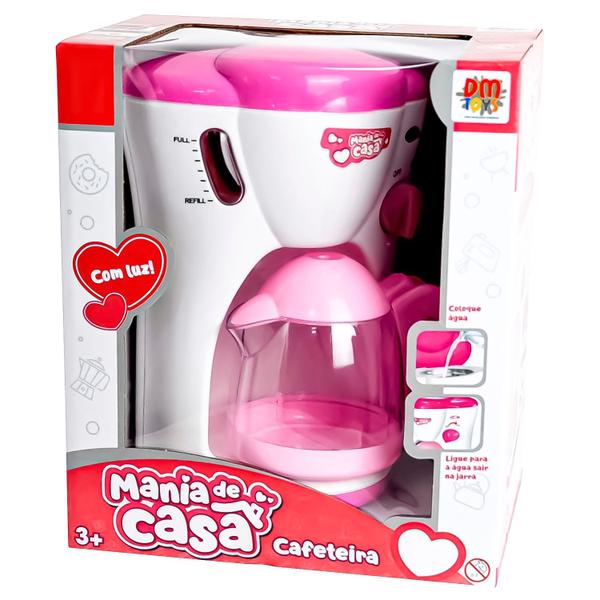 Imagem de Brinquedo Cafeteira Mania De Casa Cor Rosa Meninas Dm Toys