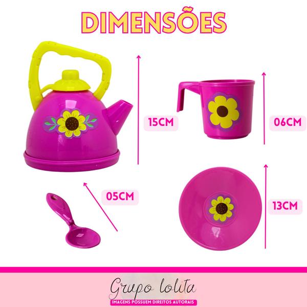 Imagem de Brinquedo Cafezinho Menina Cozinha Infantil Presente