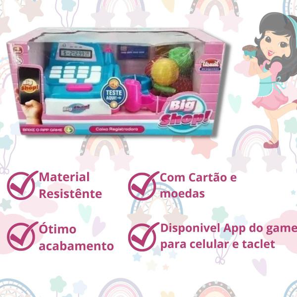 Imagem de Brinquedo Caixa Registradora Big Shop C/Som e Luz Infantil