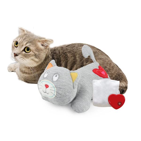 Brinquedo calmante para gatos, ALL FOR PAWS AFP Heartbeat Stuffed Plush Imagem de Brinquedo calmante para gatos, ALL FOR PAWS AFP Heartbeat Stuffed Plush