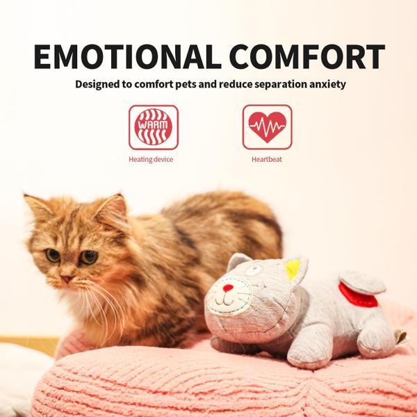 Brinquedo calmante para gatos, ALL FOR PAWS AFP Heartbeat Stuffed Plush Imagem de Brinquedo calmante para gatos, ALL FOR PAWS AFP Heartbeat Stuffed Plush