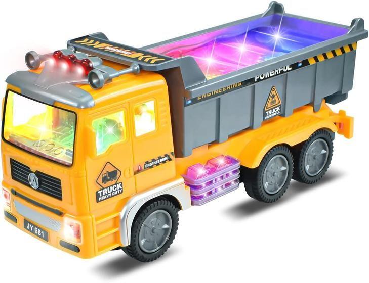 Imagem de Brinquedo Caminhão Construção Truck Com Lues 4 D e Músicas