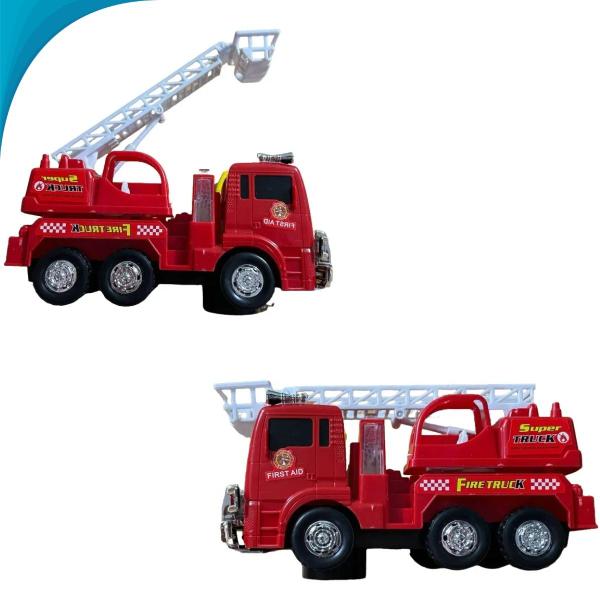 Brinquedo Caminhão De Bombeiro Infantil Educativo Com Som E Emissão De Luzes - Atena Imagem de Brinquedo Caminhão De Bombeiro Infantil Educativo Com Som E Emissão De Luzes