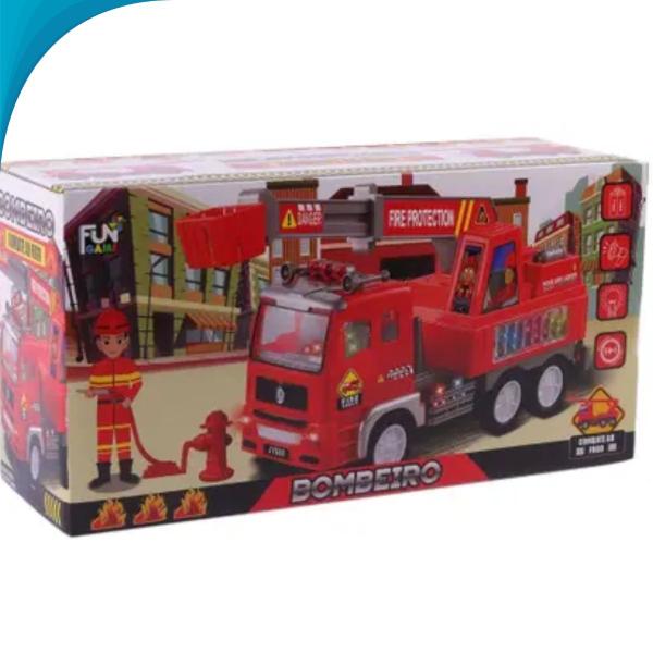 Brinquedo Caminhão De Bombeiro Infantil Educativo Com Som E Emissão De Luzes - Atena Imagem de Brinquedo Caminhão De Bombeiro Infantil Educativo Com Som E Emissão De Luzes