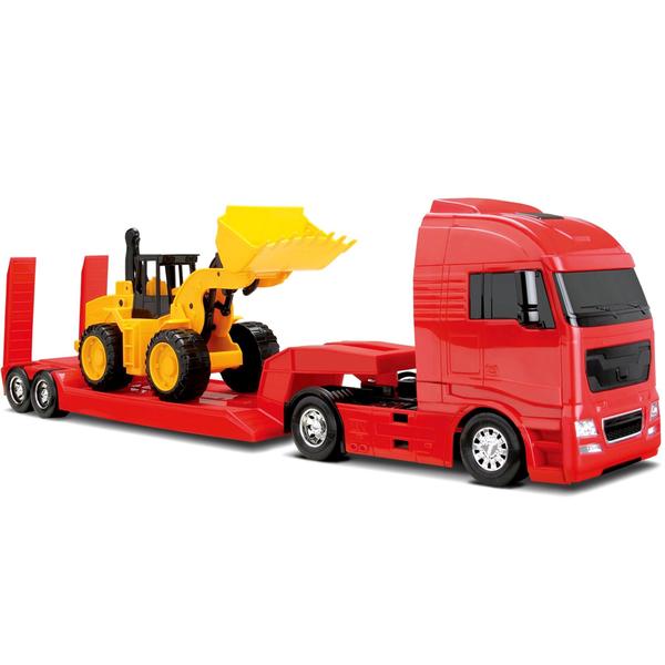 Imagem de Brinquedo Caminhão Diamond Truck Com Trator Carregadeira 1322 - Roma