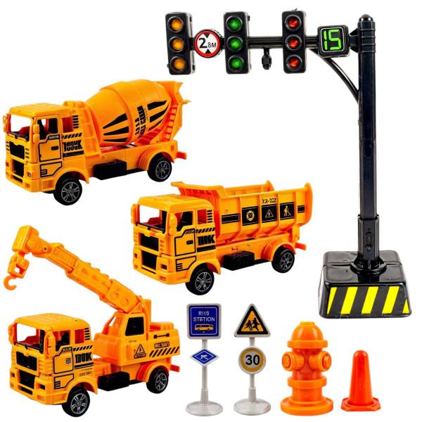 Imagem de Brinquedo Caminhões Kit Construção obra Caminhão transito