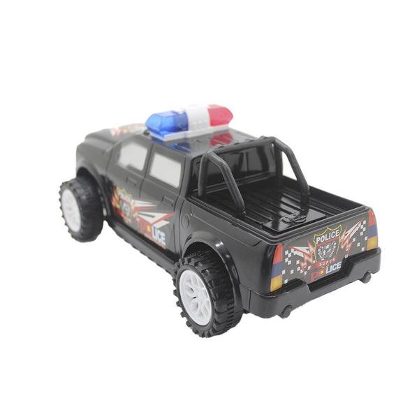 Imagem de Brinquedo Camioneta Carrinho De Policia Fricção Preto