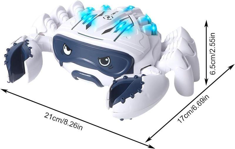 Imagem de Brinquedo Caranguejo Andante  Elétrico Spray Fumaça Com Luz  Música Bate E Volta BR