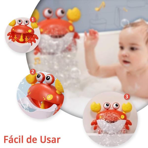 Imagem de Brinquedo Caranguejo De Espuma Com Som Para Banho Infantil