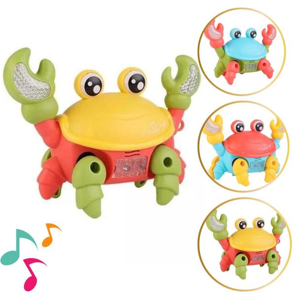Brinquedo Caranguejo Fujão Musical Som Luz E Movimento - Toy king Imagem de Brinquedo Caranguejo Fujão Musical Som Luz E Movimento