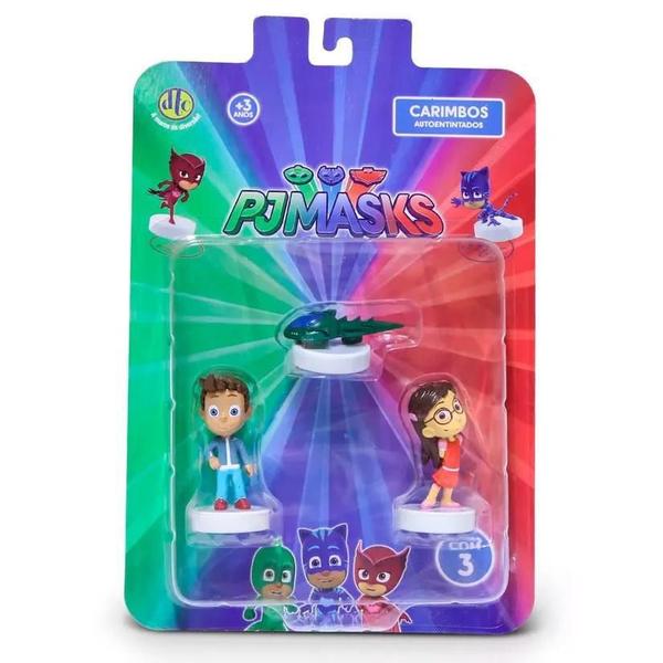 Imagem de Brinquedo Carimbo Pj Masks com 3 Personagens Sortidos 4463