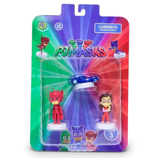 Imagem de Brinquedo Carimbo Pj Masks com 3 Personagens Sortidos 4463