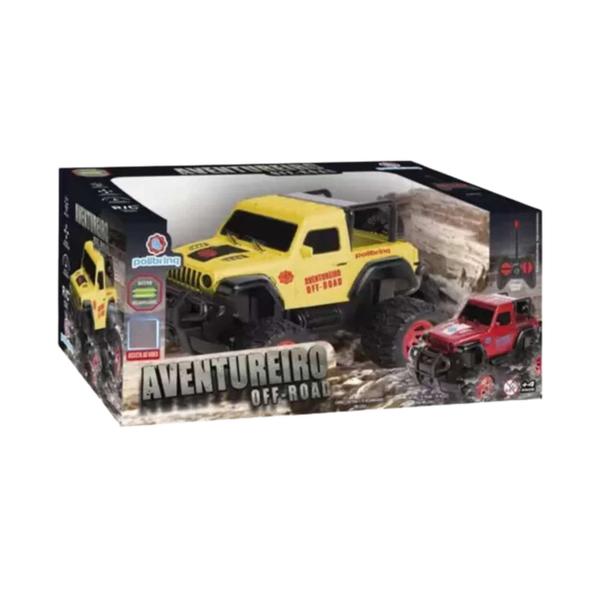 Imagem de Brinquedo Carrinho Brinquedo de Controle Remoto Aventureiro Off Road Cor Sortida Polibrinq - CAR813