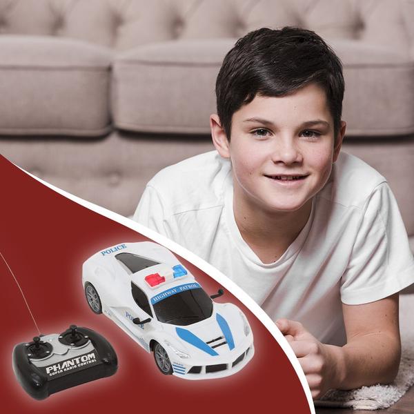 Imagem de Brinquedo Carrinho Controle Remoto Polícia Com 4 Funções