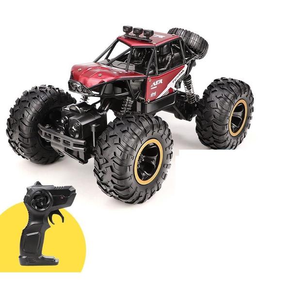 Imagem de Brinquedo Carrinho Controle Remoto Recarregável off Road 4X4 Rock Crawler