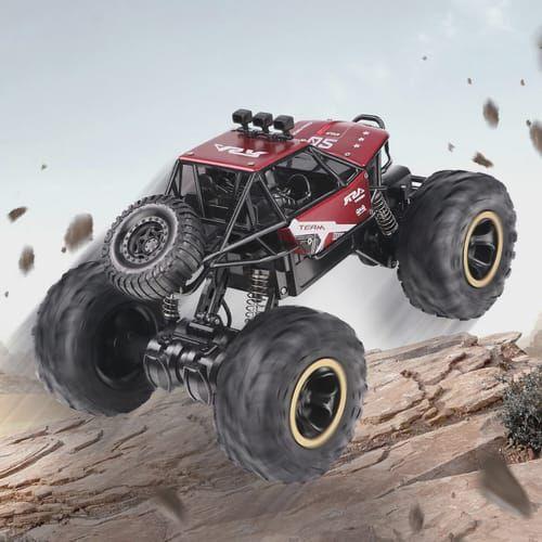 Imagem de Brinquedo Carrinho Controle Remoto Recarregável off Road 4X4 Rock Crawler