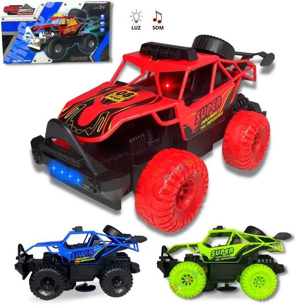 Imagem de Brinquedo Carrinho Cross Country Gira 360º  Com Luz E Som(VR)