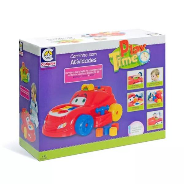 Imagem de Brinquedo Carrinho De Atividades Didática Vermelho - Play Time